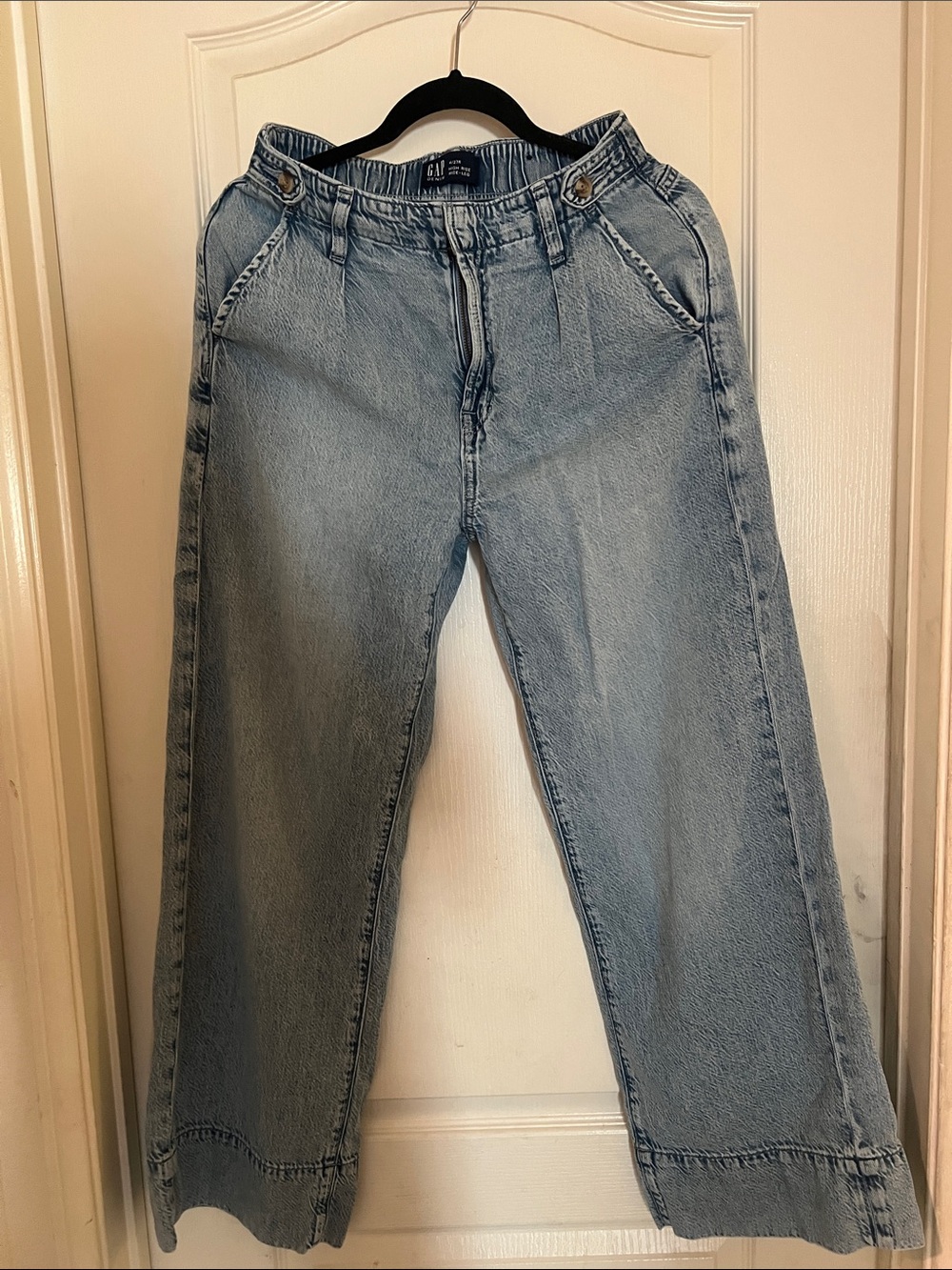 GAP Light Blue High-Rise Wide-Leg Jeans